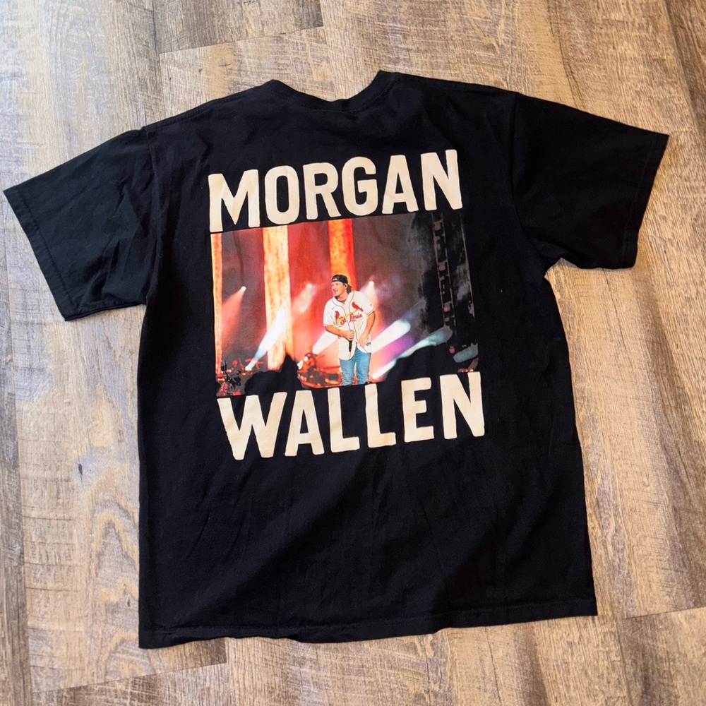 Morgan Wallen Boston 2023 Concert T-Shirt Black Adult Large St Louis NWOT